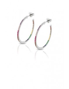 Cerchi multicolore in argento